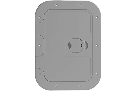 Trappe inspect façade amovible gris 350 x 600 mm  