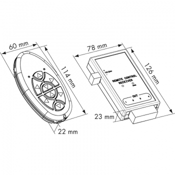 Panneau poussoir Lofrans Télécommande Télécommande radio