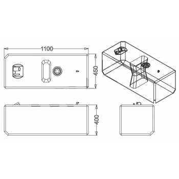 RÉSERVOIR DE CARBURANT 160 LT