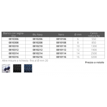 TRESSE BLANCHE Ø MM.6 MT 200