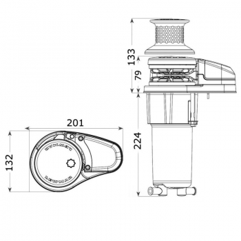 Mesures de guindeau Lewmar VX1L