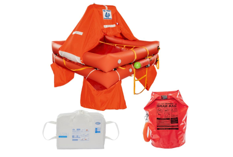 Radeau de survie Eurovinil Syntesy ISO9650 + Valise Grab Bag